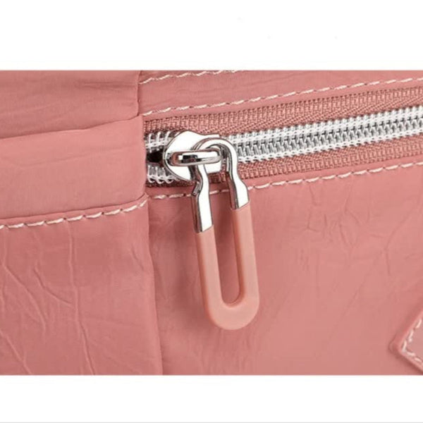 Elosung Lightweight Nylon Crossbody Shoulder Bag Black Adjustable Strap Multi Pocket Design Women's Bags & Handbags