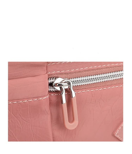 Elosung Lightweight Nylon Crossbody Shoulder Bag Gray Adjustable Strap Multi Pocket Design Women's Bags & Handbags