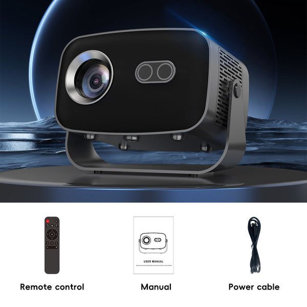 Elosung V100 Auto Focus 4K Mini Projector (950S)With Android Wifi For Home Theater 197*91*101Mm(2+8G) Projectors