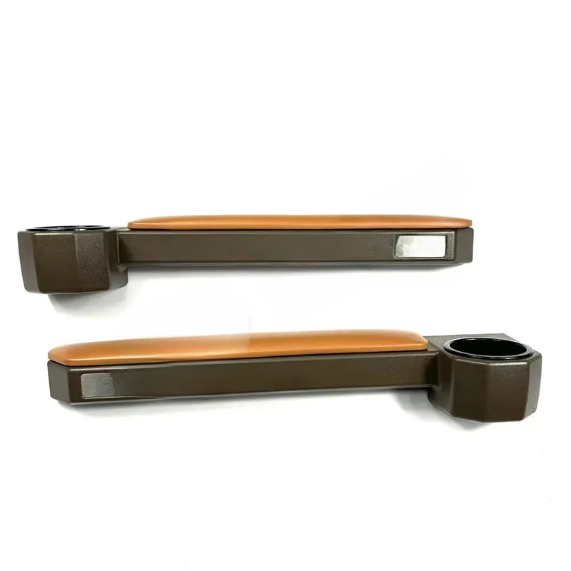Elosung Toyota Land Cruiser Fj76/Fj79 Center Console And Door Armrest Cup Holder Set Brown Leather Cup Holders