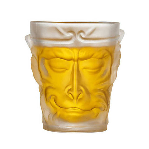 Elosung 4 Pcs Black Myth Wukong Crystal Glass Cup Frosted With Gold Detailing Mugs