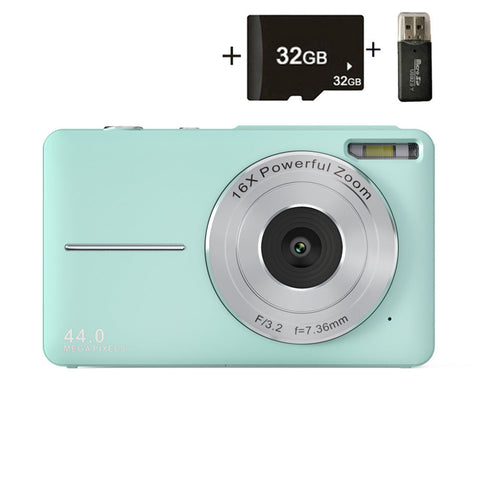 Elosung Green Dc403 Digital Camera 16X Zoom 2.4 Inch Ips Screen 32Gb Memory Card Included Digital Cameras