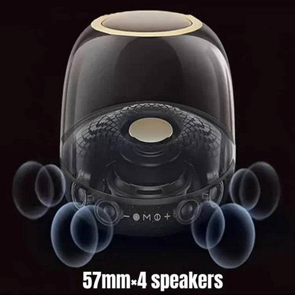 Elosung Lp90 Black 360A Bluetooth Home Theater Speaker With One Microphone Led Light Effect 120W Surround Sound Home Speakers & Subwoofers