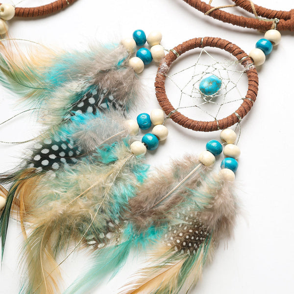Elosung Handmade Dream Catcher With Feathers Bohemian Wall Hanging Decorative Wind Chime Other Home Décor