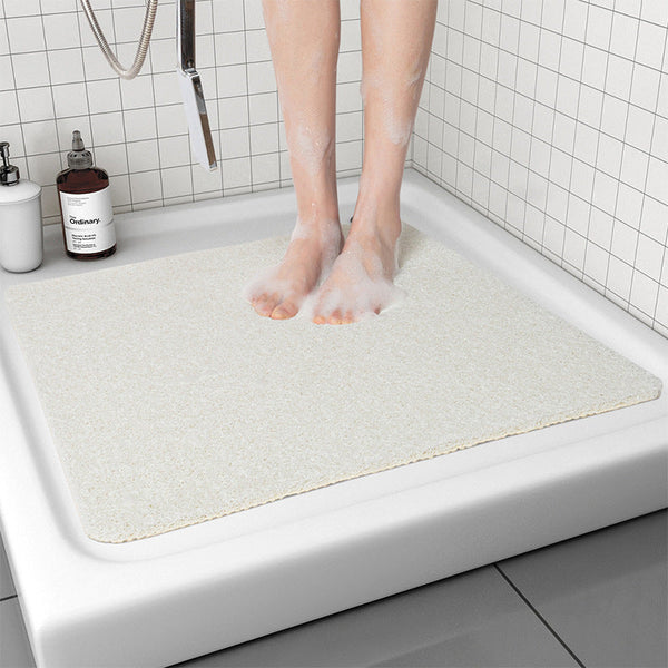 Elosung White Non Slip Loofah Style Bathroom Mat Quick Dry And Soft 40*60Cm Bath Mats Rugs & Toilet Covers