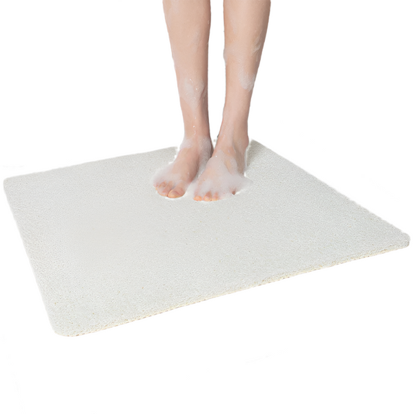 Elosung White Non Slip Loofah Style Bathroom Mat Quick Dry And Soft 40*60Cm Bath Mats Rugs & Toilet Covers