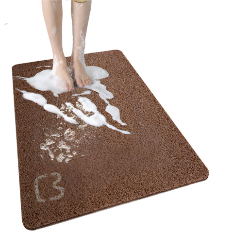 Elosung Cat Head Brown Non Slip Loofah Style Bathroom Mat Quick Dry Soft 40*60Cm Bath Mats Rugs & Toilet Covers