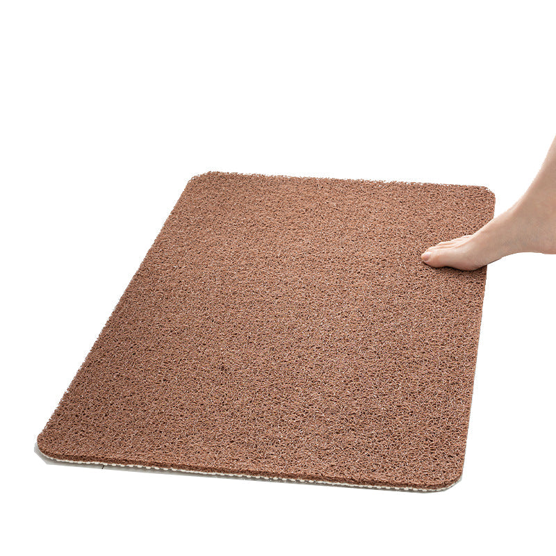 Brown Non Slip Loofah Style Bathroom Mat Quick Dry Soft 40*80Cm Bath Mats Rugs & Toilet Covers