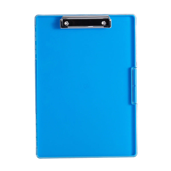 Elosung Blue A4 Plastic Document Storage Clipboard Durable Id & Document Holders
