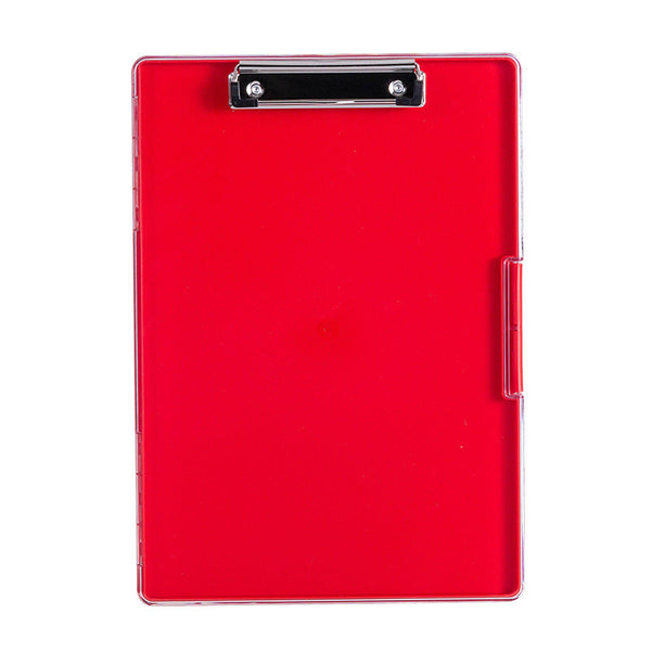 Elosung Red A4 Plastic Document Storage Clipboard Durable Personal Organisers