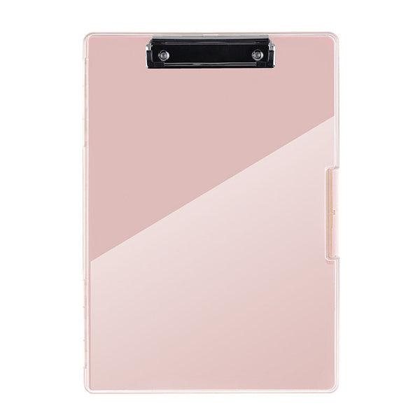 Elosung Pink A4 Plastic Document Storage Clipboard Durable Personal Organisers