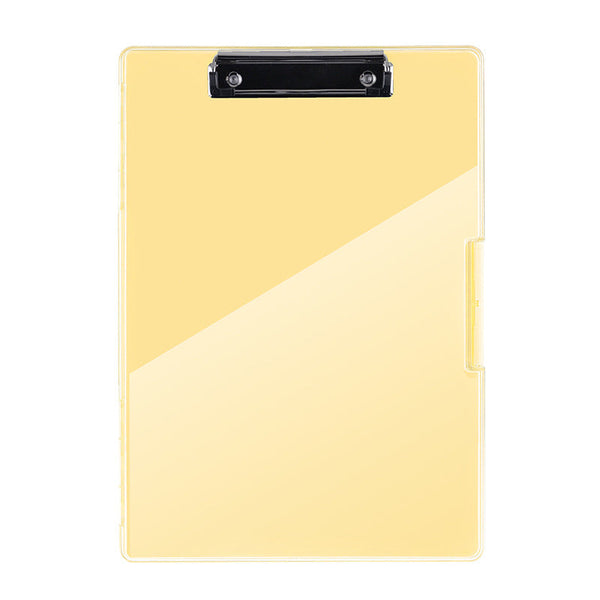 Yellow A4 Plastic Document Storage Clipboard Portable And Durable Id & Document Holders