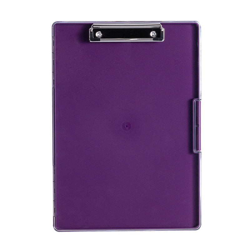 Elosung Purple A4 Plastic Document Storage Clipboard Durable Personal Organisers