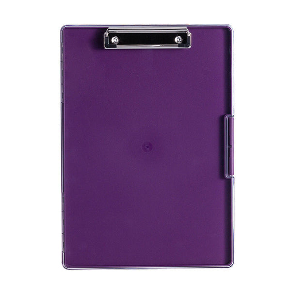 Elosung Purple A4 Plastic Document Storage Clipboard Durable Personal Organisers