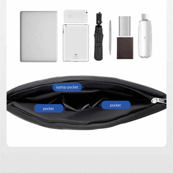 Black Lightweight Business Tote Bag Durable And Stylish For Work Travel Bags