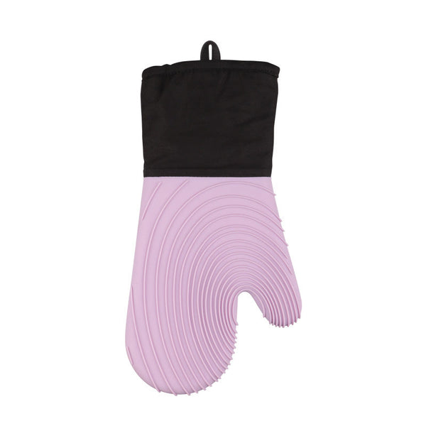 Elosung Purple Spiral Pattern Silicone Oven Mitts Heat Resistant Non Slip Design (1 Pair/2 Pcs) Oven Mitts & Potholders
