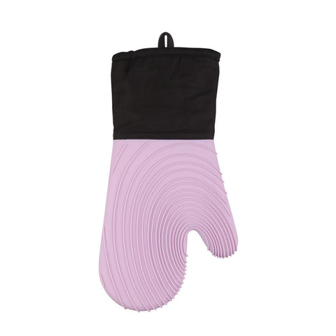 Elosung Purple Spiral Pattern Silicone Oven Mitts Heat Resistant Non Slip Design (1 Pair/2 Pcs) Oven Mitts & Potholders