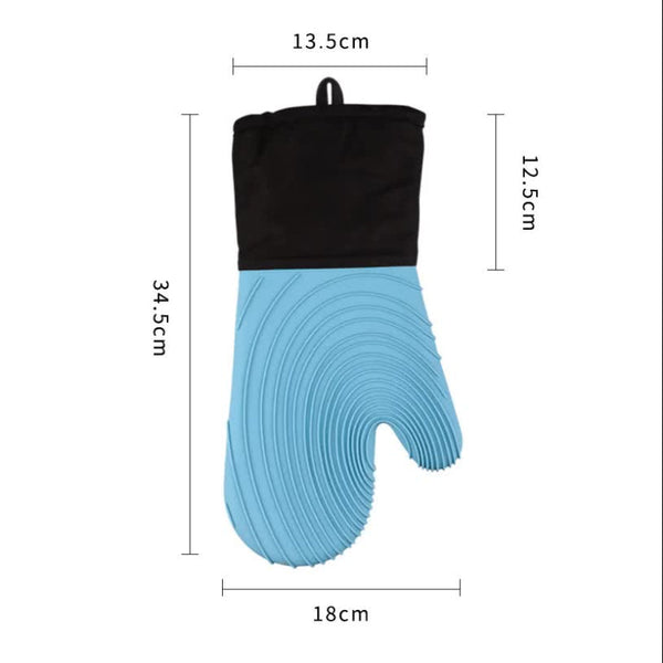 Elosung Purple Spiral Pattern Silicone Oven Mitts Heat Resistant Non Slip Design (1 Pair/2 Pcs) Oven Mitts & Potholders