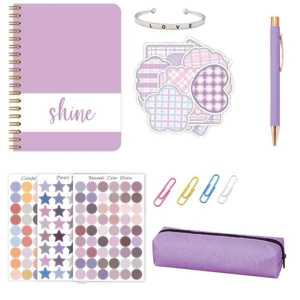 Elosung Kids Creative Journal Gift Set Notebook Pen Stickers And Accessories Notebooks