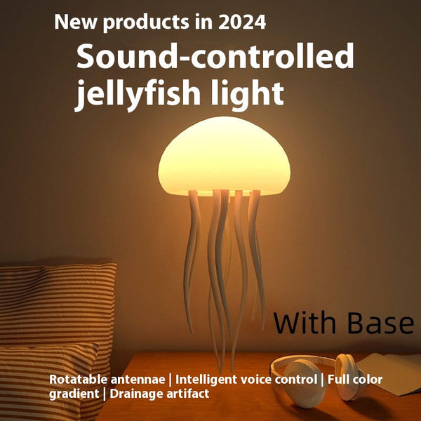 Hanging With Base Style Jellyfish Shaped Night Light 1000Mah Rechargeable Led Lamp Night Lights