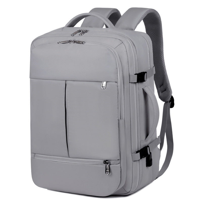 Elosung Gray Capacity Travel Backpack With Usb Charging Port Backpacks