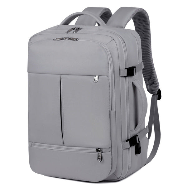 Elosung Gray Capacity Travel Backpack With Usb Charging Port Backpacks