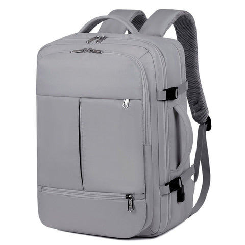 Elosung Gray Capacity Travel Backpack With Usb Charging Port Backpacks