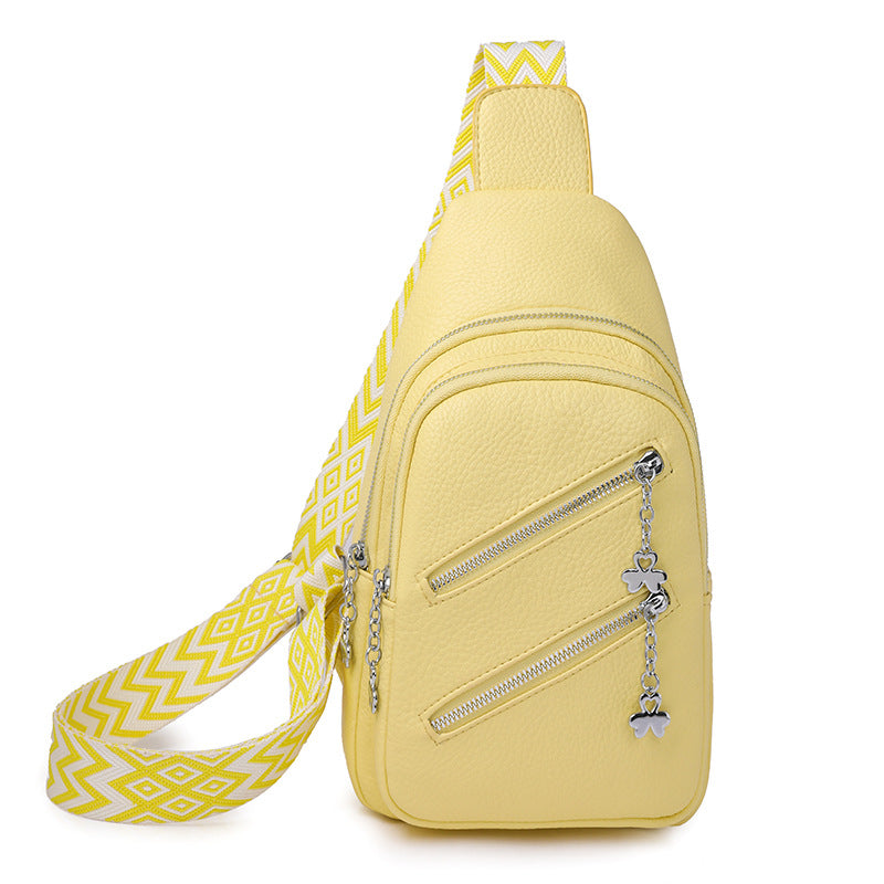 Waterproof Crossbody Sling Bag With Adjustable Strap Yellow Bags
