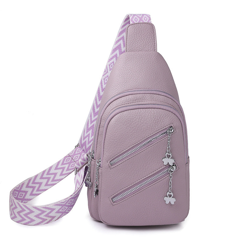 Waterproof Crossbody Sling Bag With Adjustable Strap Purple Bags