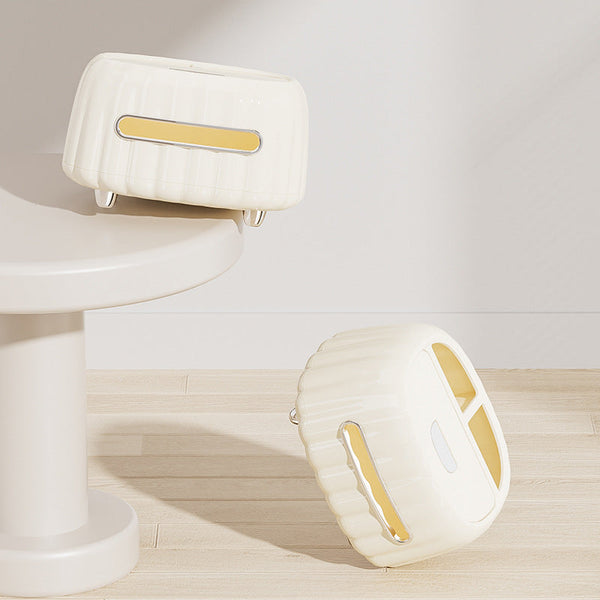 Elosung Multi Functional Tissue Box Organizer With Storage Compartments Green Tissue Box Covers