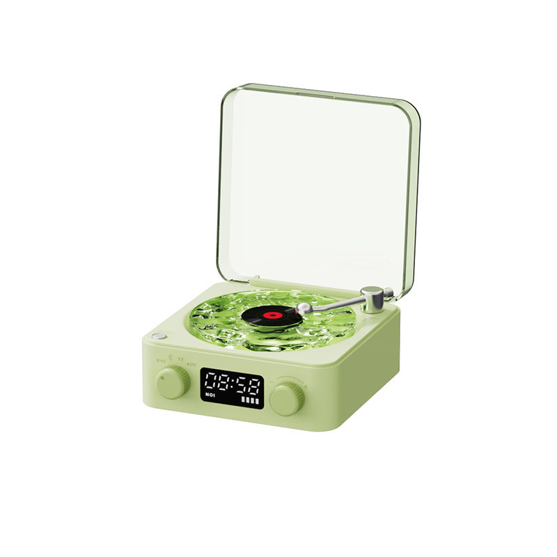 Elosung Light Green Kw03 Bluetooth Sleep Sound Machine Retro Design With 1500Mah Battery Audio Docks & Mini Speakers