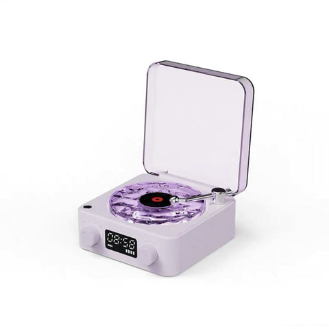 Elosung Purple Kw03 Bluetooth Sleep Sound Machine Retro Design With 1500Mah Battery Audio Docks & Mini Speakers