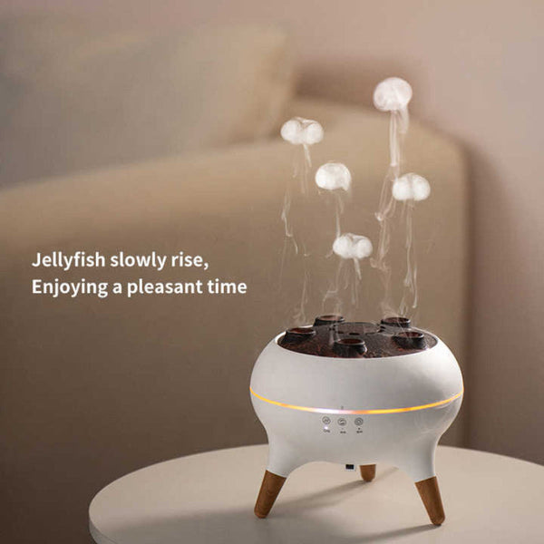 Elosung Dynamic Jellyfish Aroma Diffuser With Timer Ambient Lighting And Adjustable Mist Modes Diffusers