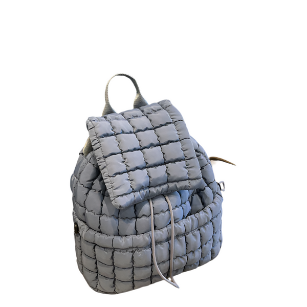 Elosung Lightweight Quilted Nylon Backpack With Straps Women Backpacks