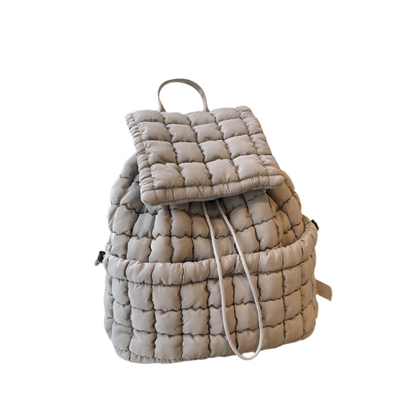 Elosung Lightweight Quilted Nylon Backpack With Straps Women Backpacks