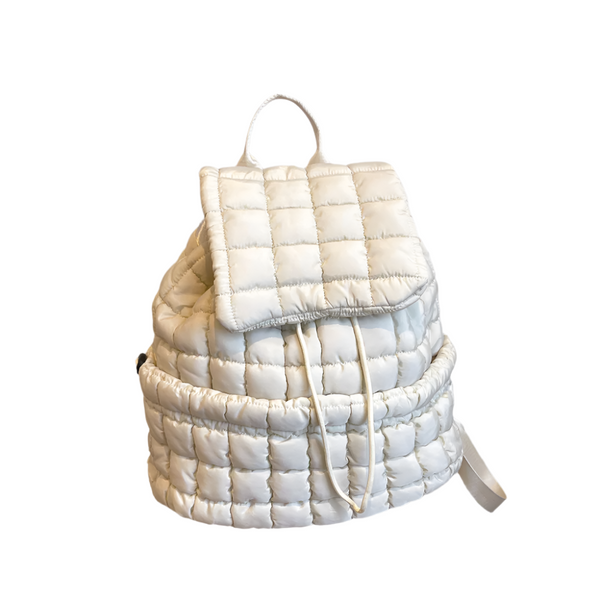 Elosung Lightweight Quilted Nylon Backpack With Straps Women Backpacks