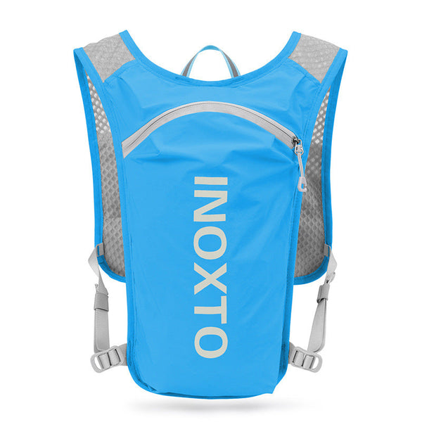 Elosung Lightweight Hydration Running Vest With 5L Capacity Reflective Strips Blue Hydration Packs