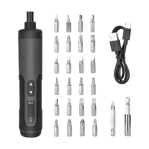 Elosung 3.6V Li Ion Cordless Electric Screwdriver Set With 24 Bits Led Light Torque Adjustment 250Rmp Screw Guns & Screwdrivers