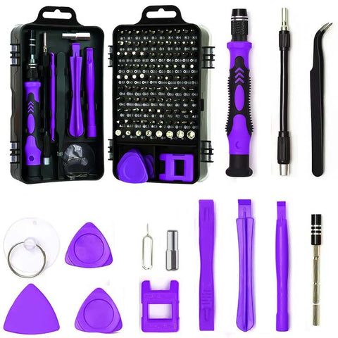 Elosung Purple 115 In Precision Screwdriver Tool Kit For Electronics Diy Repair Screwdrivers