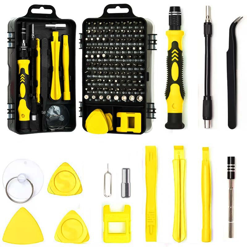 Elosung Yellow 115 In Precision Screwdriver Tool Kit For Electronics Diy Repair Screwdrivers