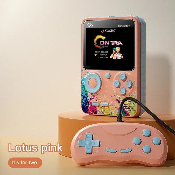 G5 Retro Handheld Game Console With 500 Classic Games Pink Gamepad Video Game Consoles