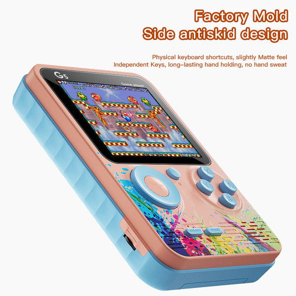 G5 Retro Handheld Game Console With 500 Classic Games Sky Blue Video Game Consoles