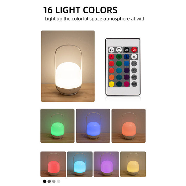 Elosung Led Night Light With 16 Colors 4 Dimming Modes Remote Control Night Lights