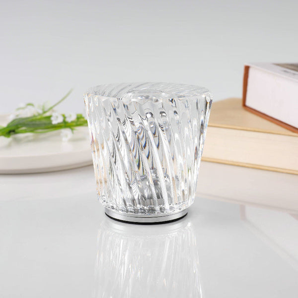 Elosung Crystal Led Table Lamp With Starburst Effect Rechargeable And Portable Designtype 90Mm (H) *88Mm (W) Lamps