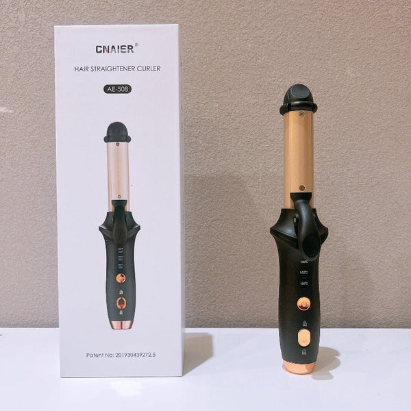 Black Mini Cordless Hair Curler With Heat Settings And Usb Charging Straightening & Curling Irons