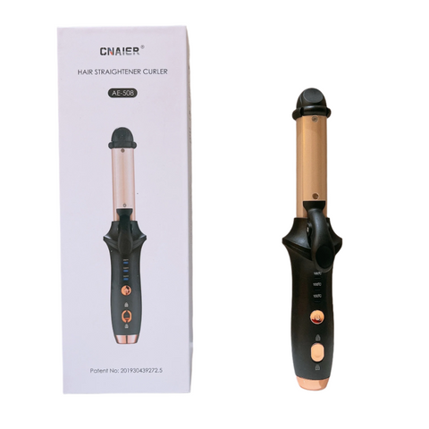 Black Mini Cordless Hair Curler With Heat Settings And Usb Charging Straightening & Curling Irons