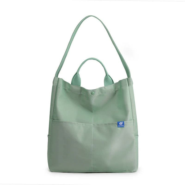 Green Minimalist Nylon Tote Bag With Shoulder Strap Large Capacity Women's Bags & Handbags