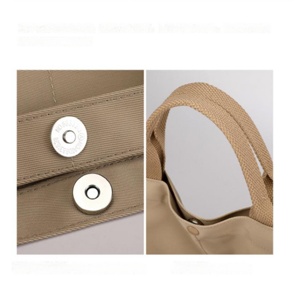 Elosung Apricot Minimalist Nylon Tote Bag With Shoulder Strap Large Capacity Women's Bags & Handbags