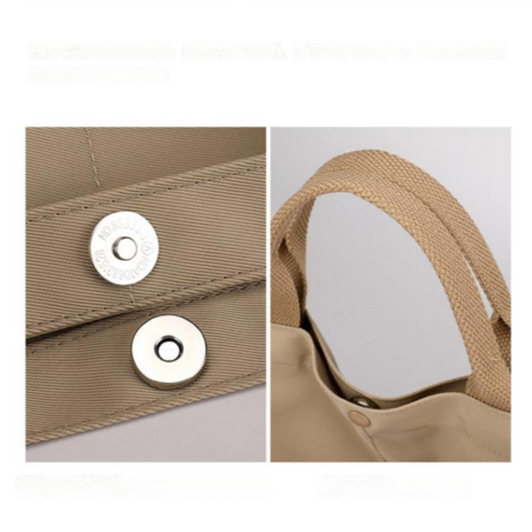 Elosung Red Minimalist Nylon Tote Bag With Shoulder Strap Large Capacity Women's Bags & Handbags