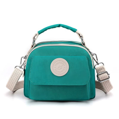 Green Compact Nylon Crossbody Bag Stylish And Versatile Shoulder Purse Women's Bags & Handbags